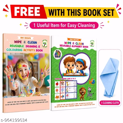 Reusable Colouring Activity Book & Alphabet Book
