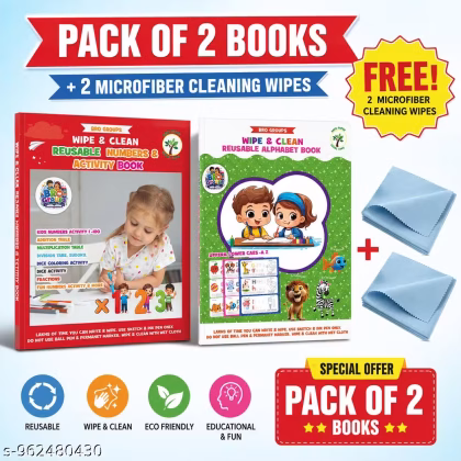 Reusable Alphabet & Numbers Activity Book