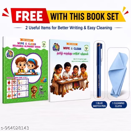 Reusable  Alphabet & Tamil Learning Book