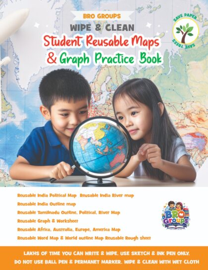Reusable Maps and Graph Practice Book